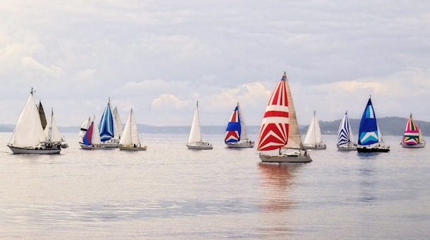 Sailboats near Bainbridge Island Sailboats near Bainbridge Island