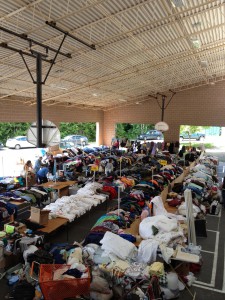The Sea of Clothes at the Rotary Auction | Jen Pells Realtor The Sea of Clothes at the Rotary Auction | Jen Pells Realtor