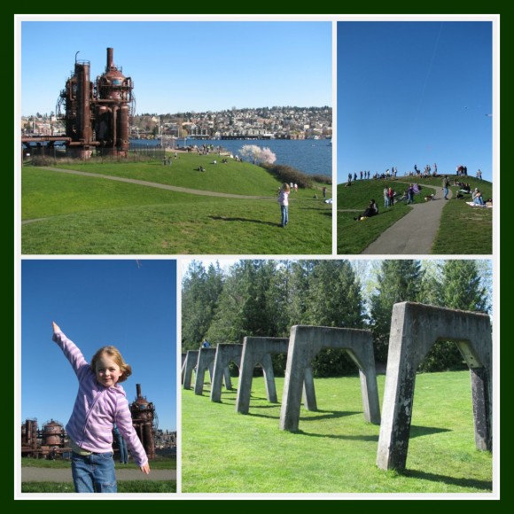 Day Trips from Bainbridge - Gasworks Park collage Gasworks Park Collage