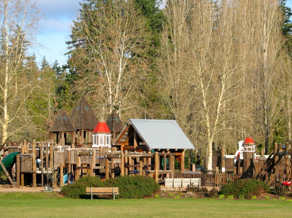 The Play Structure at Battle Point Park on Bainbridge Island, WA The Play Structure at Battle Point Park.