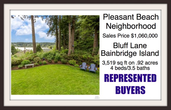 Bluff Lane on Bainbridge Island Sold by Jen Pells of Windermere