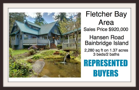 Hansen Rd on Bainbridge Island Sold by Jen Pells Windermere Realtor