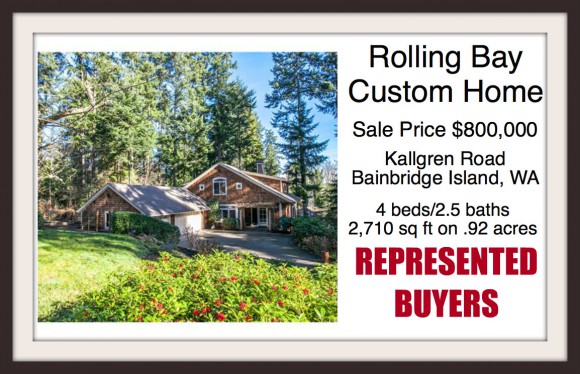 Kallgren Road home on Bainbridge Island sold by broker Jen Pells of Windermere