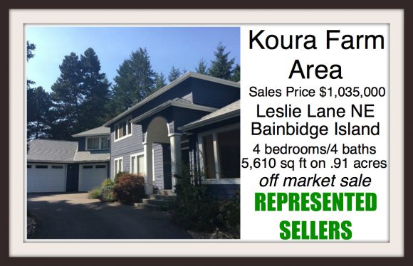 Leslie Lane NE on Bainbridge Island sold by Jen Pells Real Estate
