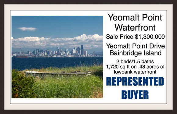 Waterfront home on Bainbridge Island Sold by Jen Pells Windermere Realtor