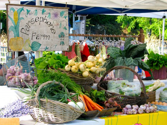 Persephone Farms at the Bainbridge Island Farmer's Market. Persephone Farms at the Bainbridge Island Farmer's Market.