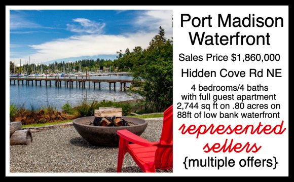 Hidden Cove Waterfront Home on Bainbridge Island sold by Jen Pells Realtor