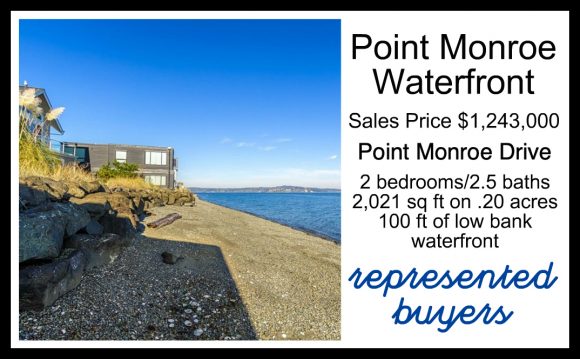 Point Monroe Waterfront home on Bainbridge Island sold by Jen Pells Realtor